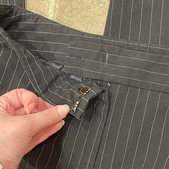 Rafaella black pinstripe dress trousers - Picture 2 of 4